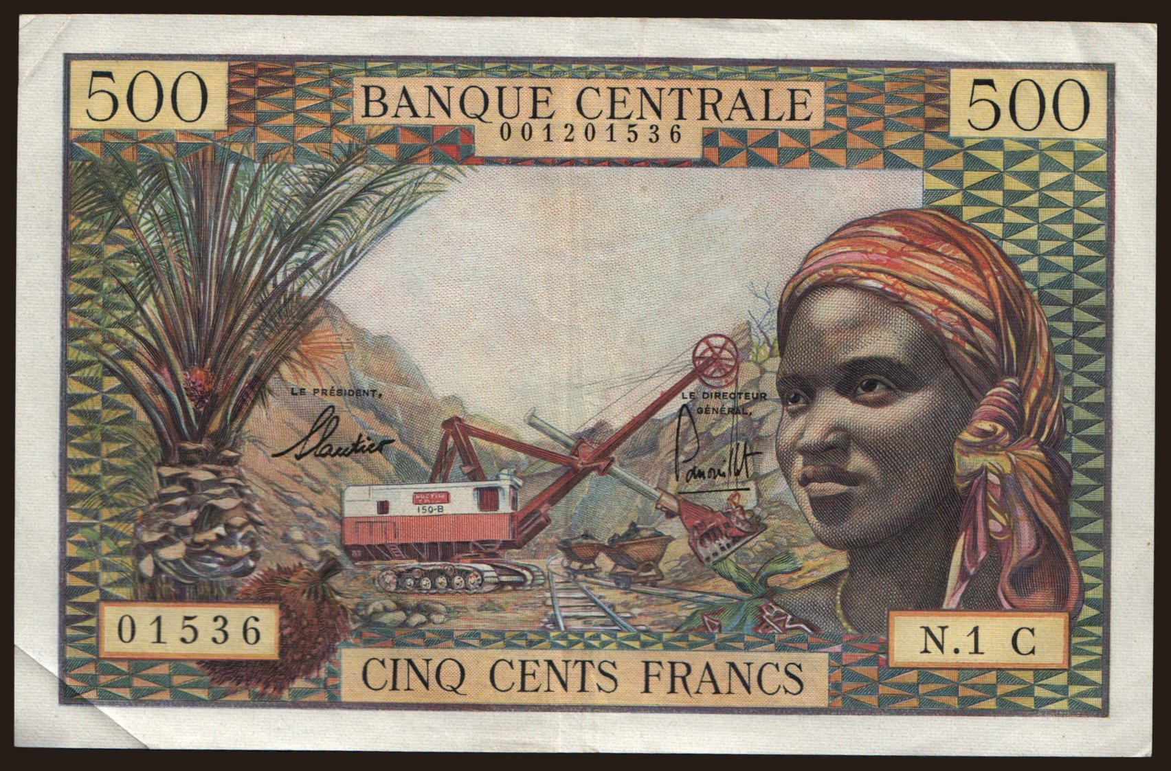 Congo, 500 francs, 1963