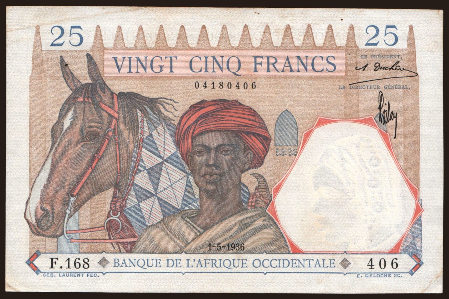 25 francs, 1936