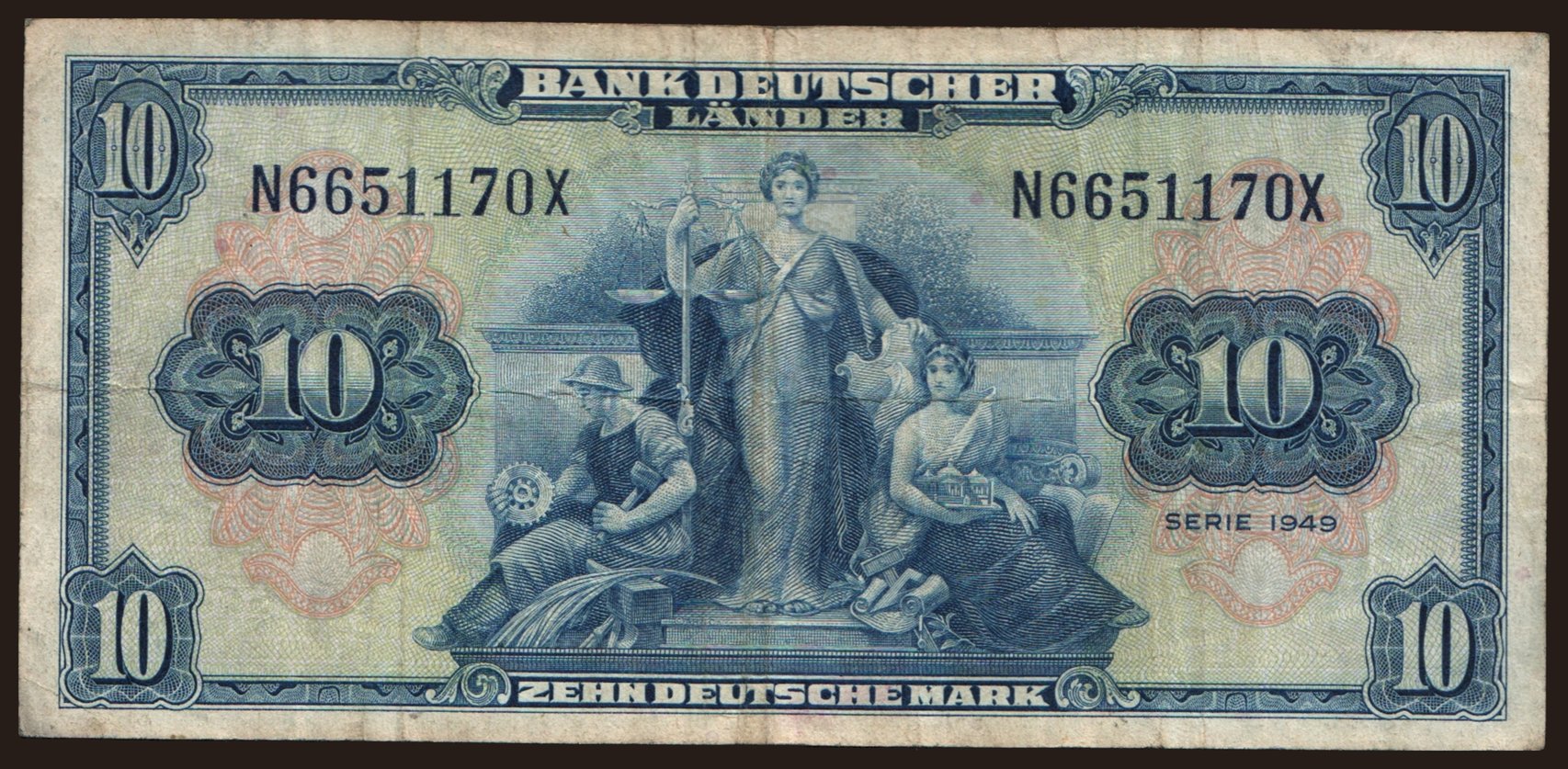 10 Mark, 1949