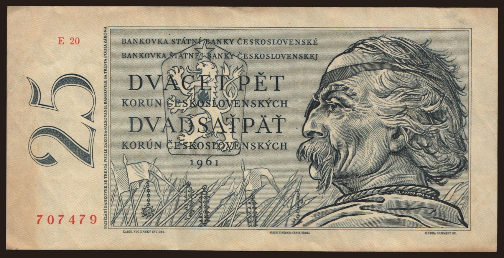 25 korun, 1961