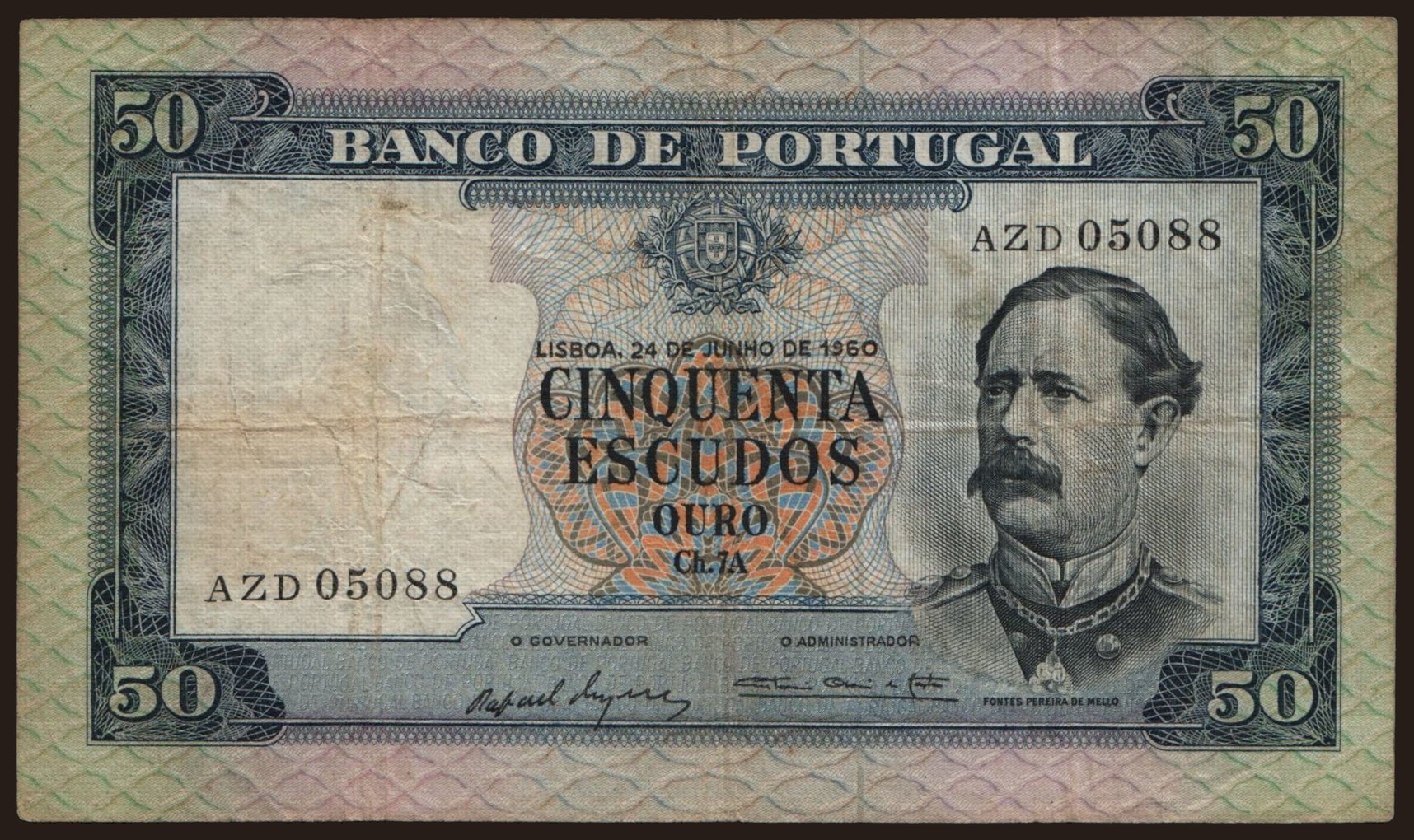 50 escudos, 1960