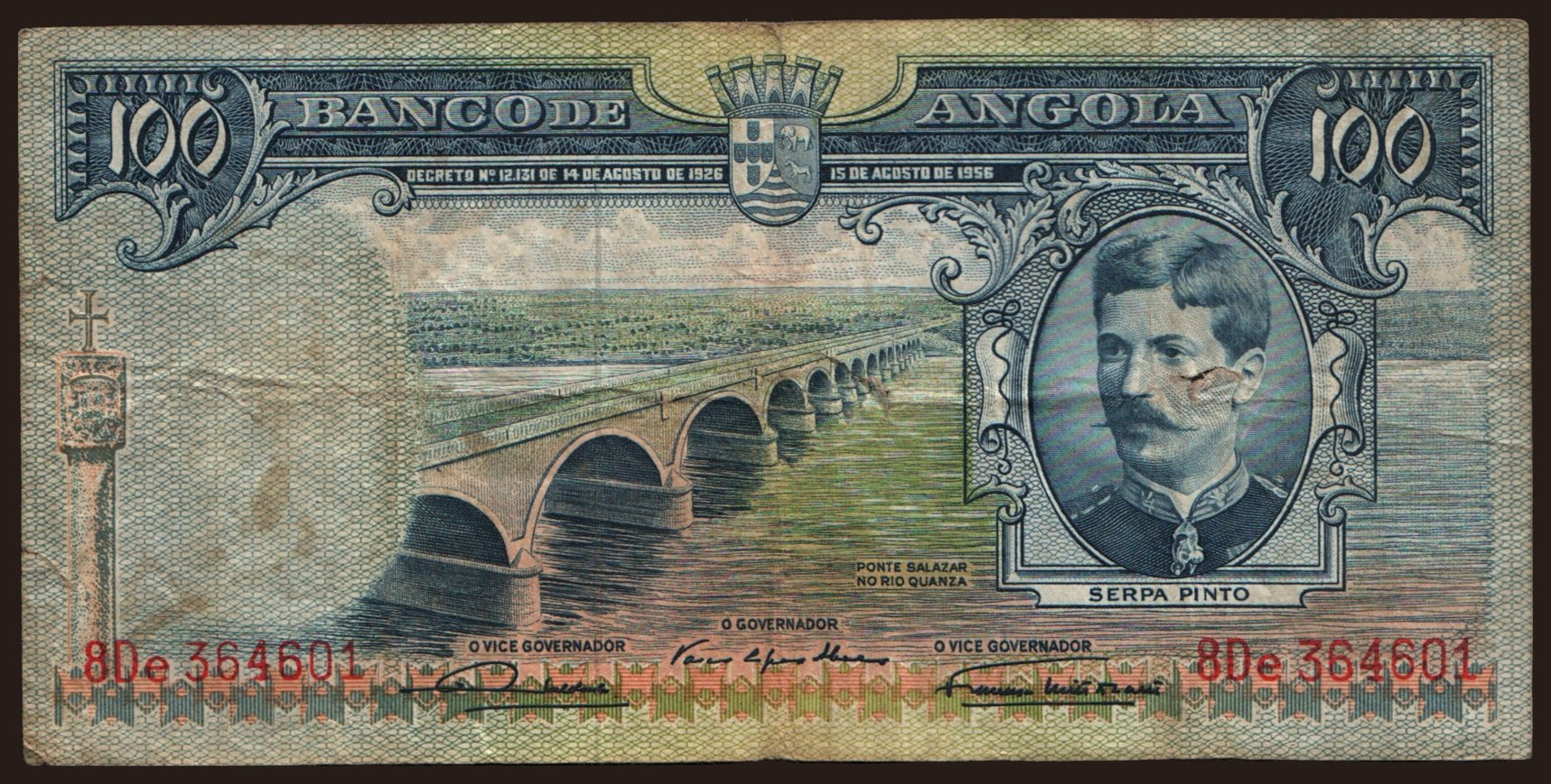 100 escudos, 1956