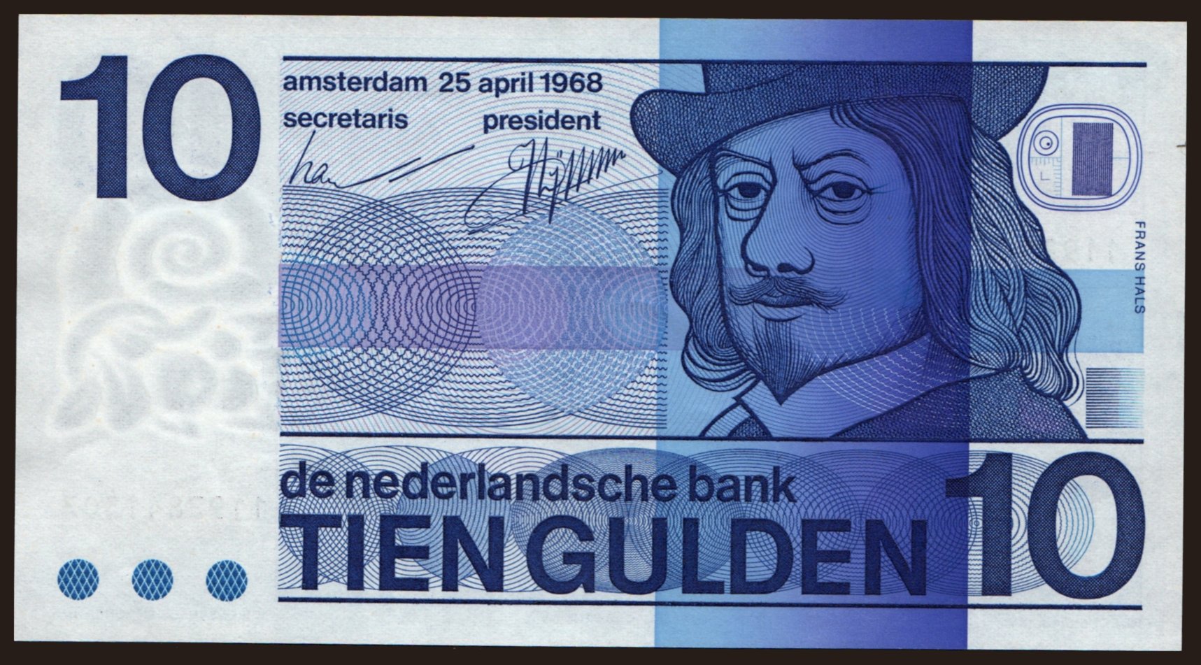 10 gulden, 1968