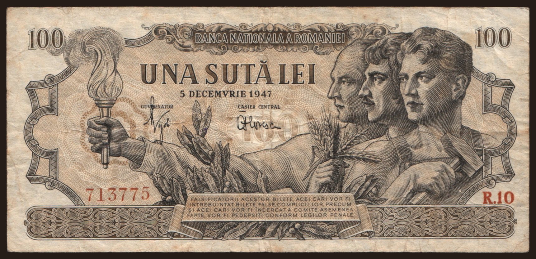 100 lei, 1947