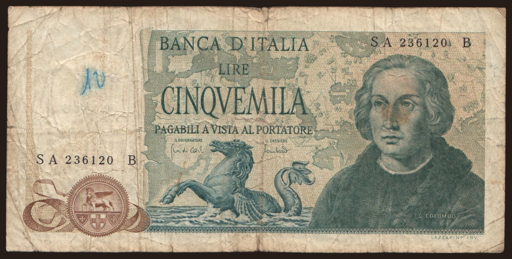 5000 lire, 1971