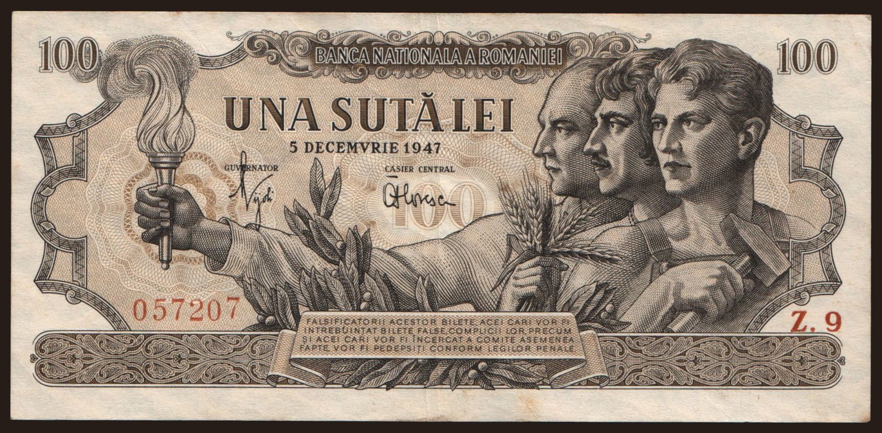 100 lei, 1947