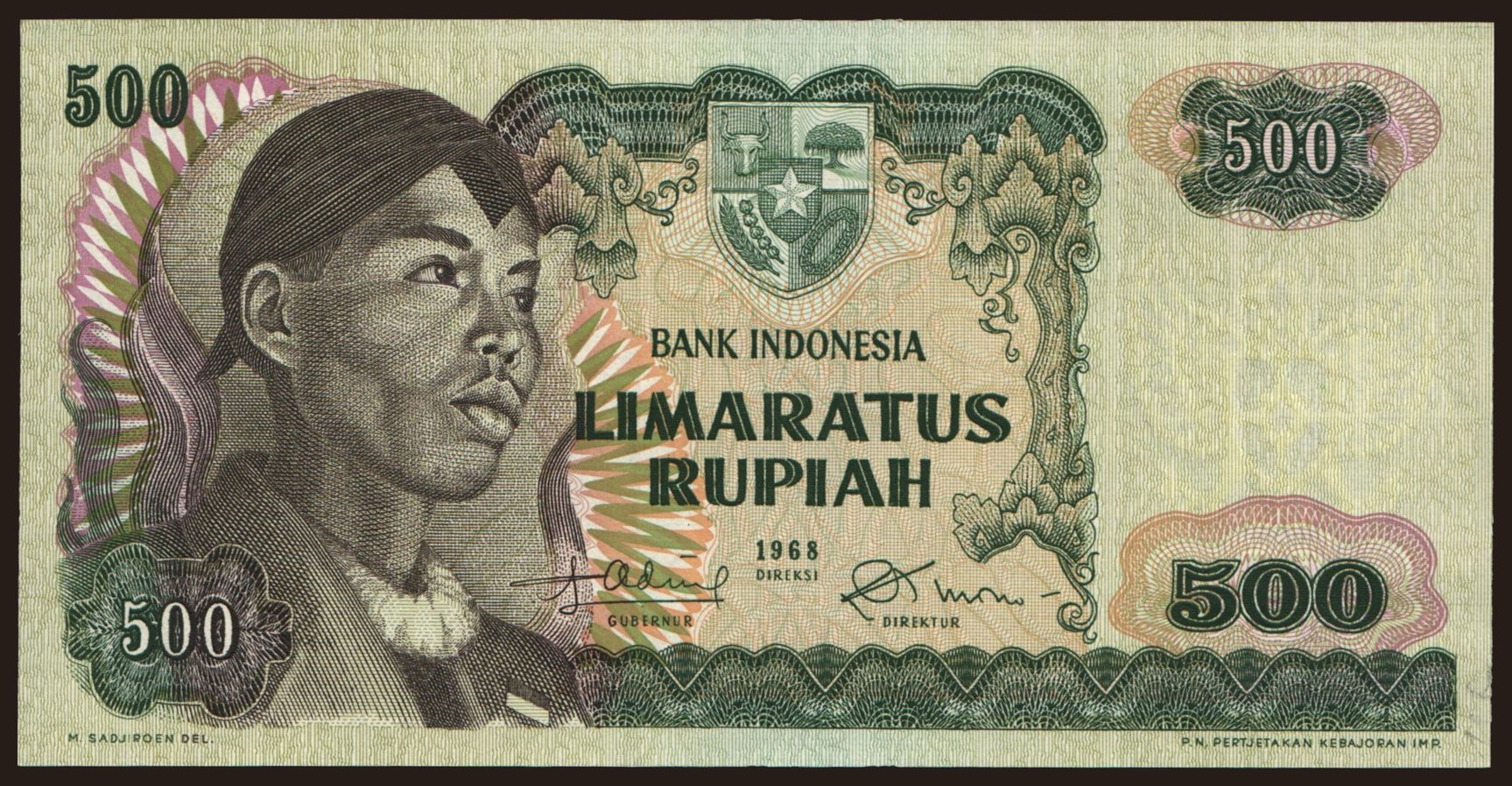 500 rupiah, 1968