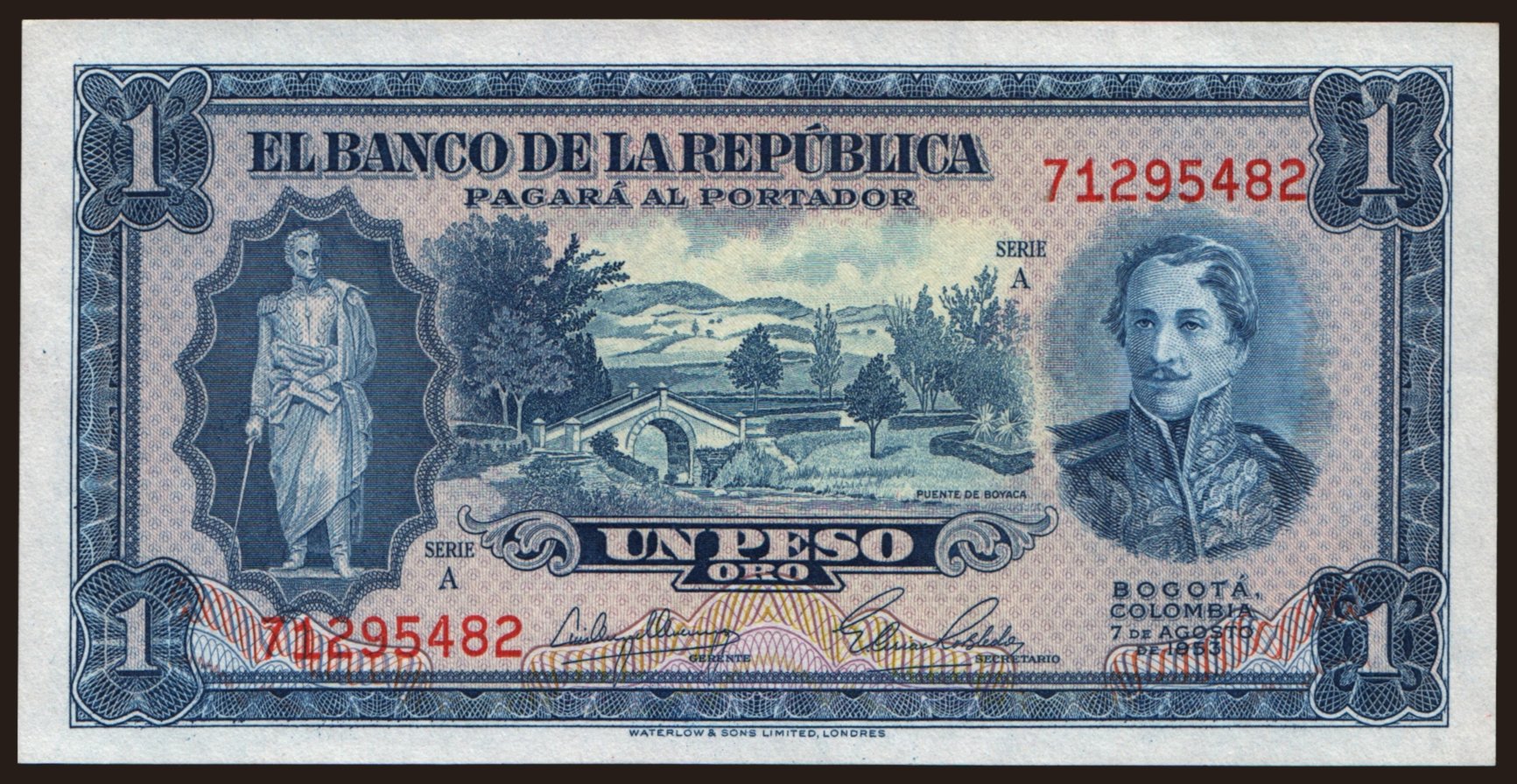 1 peso, 1953