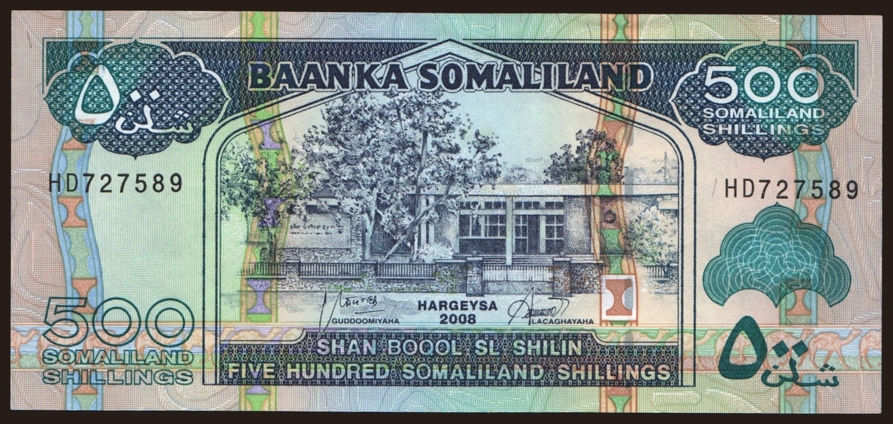 500 shillings, 2008