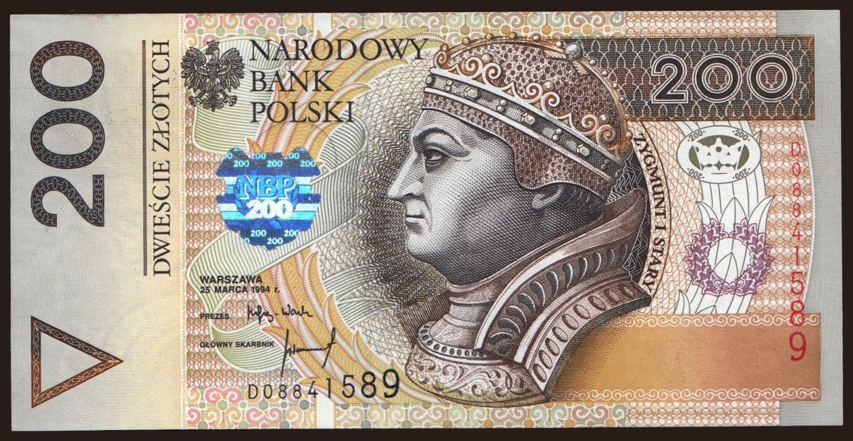 200 zlotych, 2012