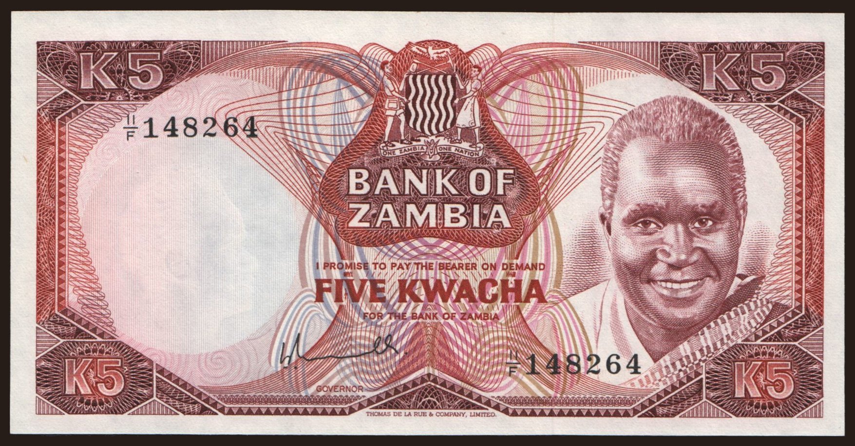 5 kwacha, 1976