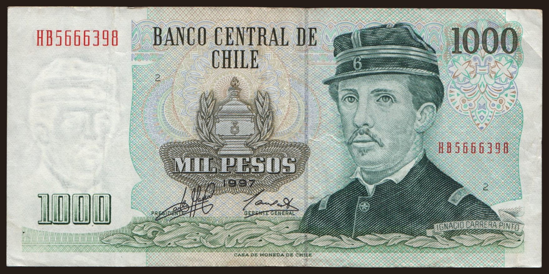 1000 pesos, 1997