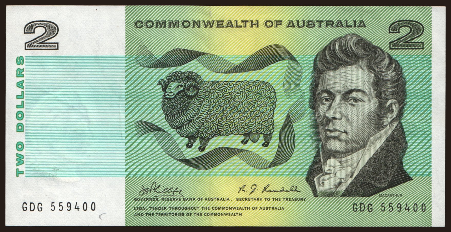 2 dollars, 1968