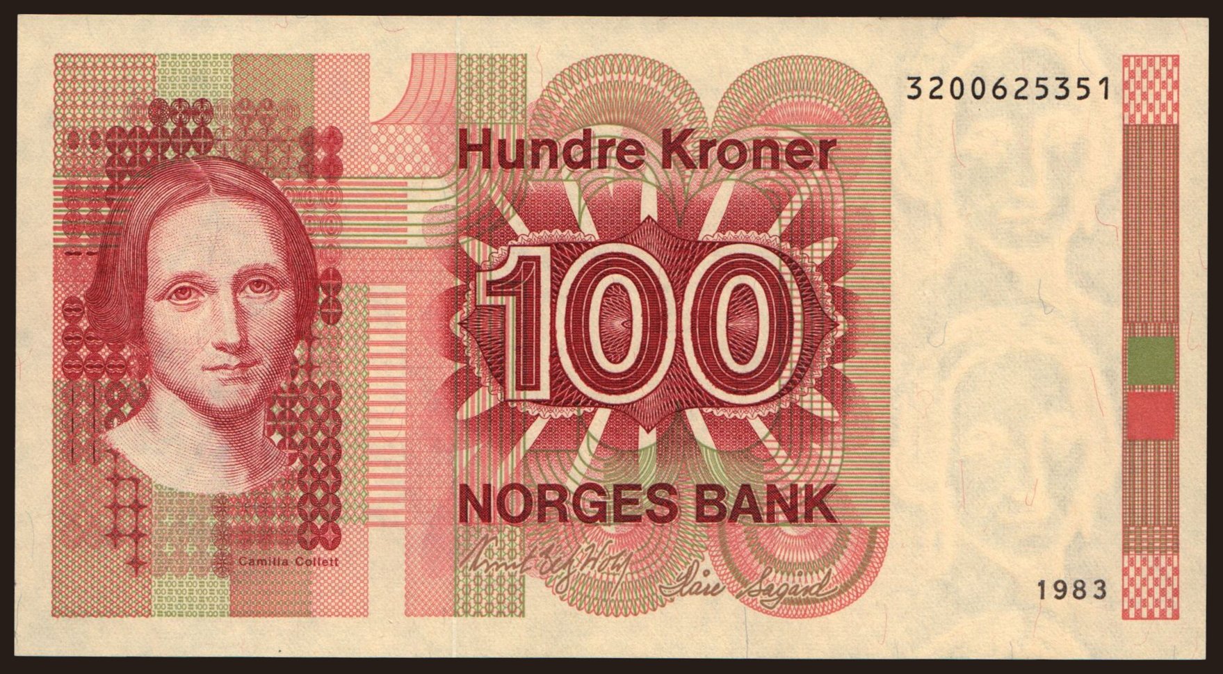 100 kroner, 1983