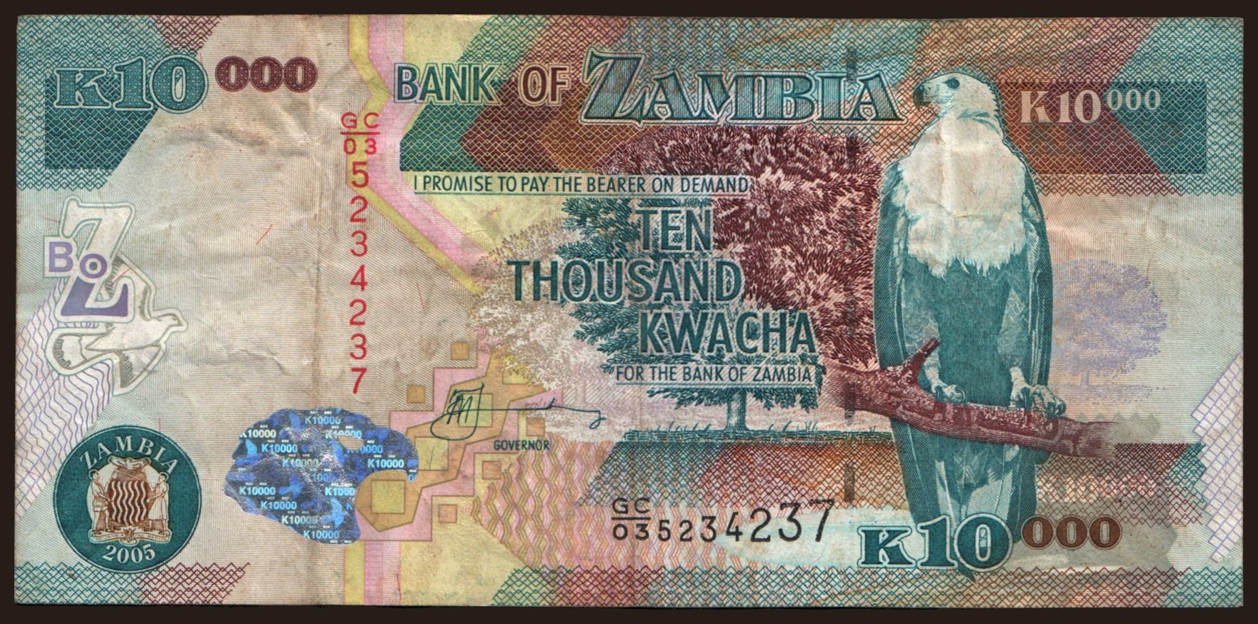 10.000 kwacha, 2005