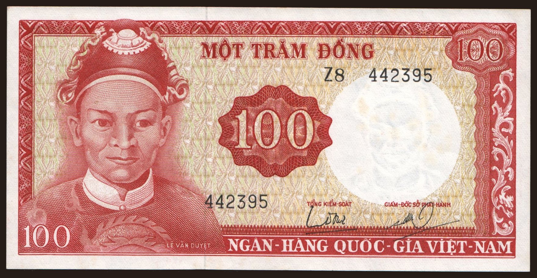 100 dong, 1966