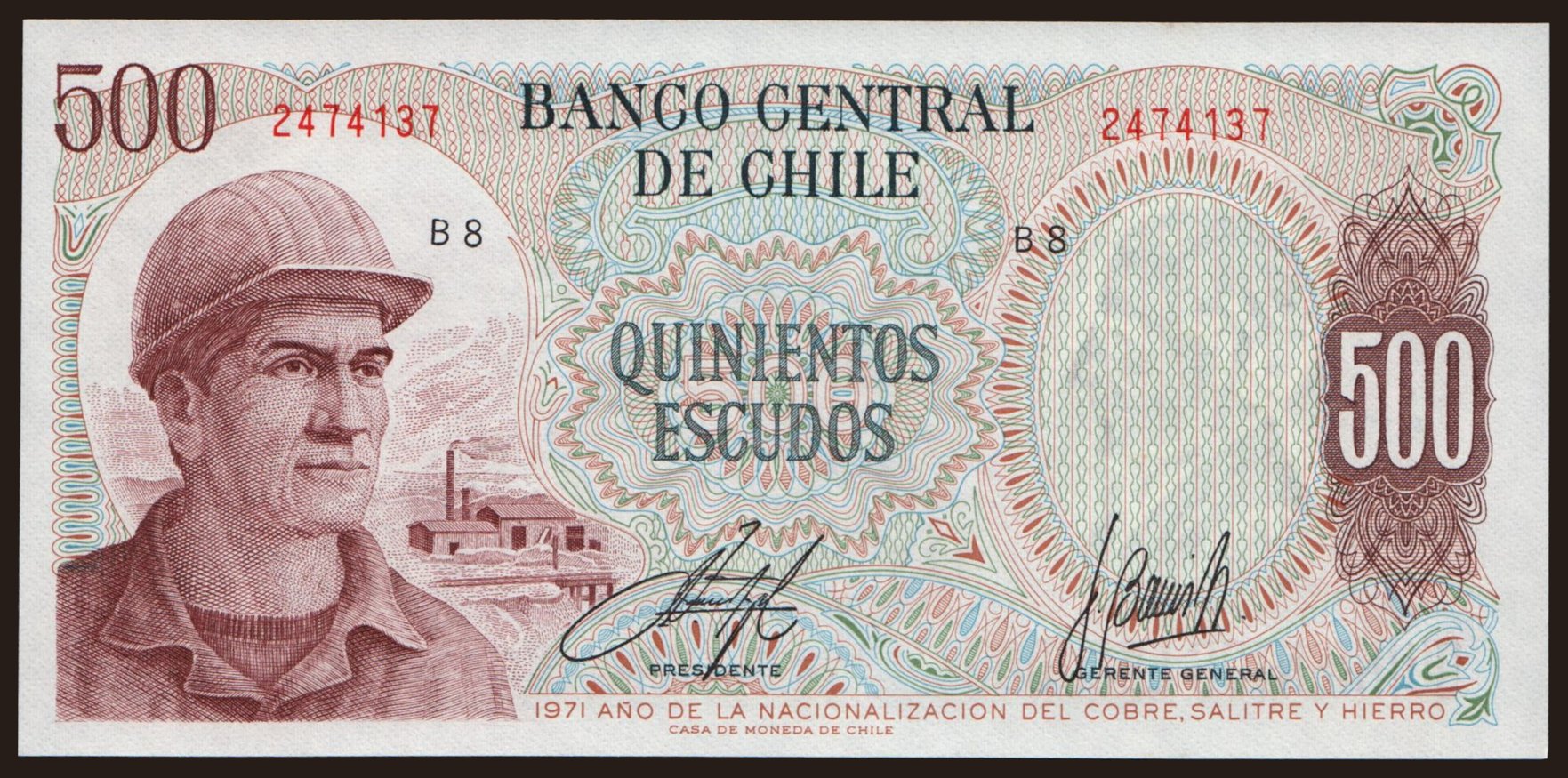 500 escudos, 1971