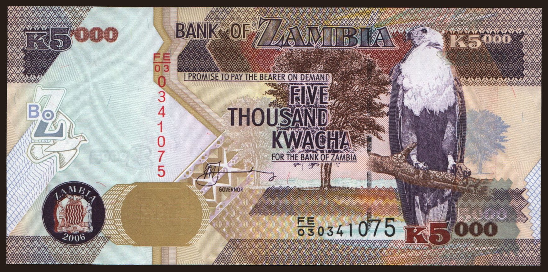 5000 kwacha, 2006