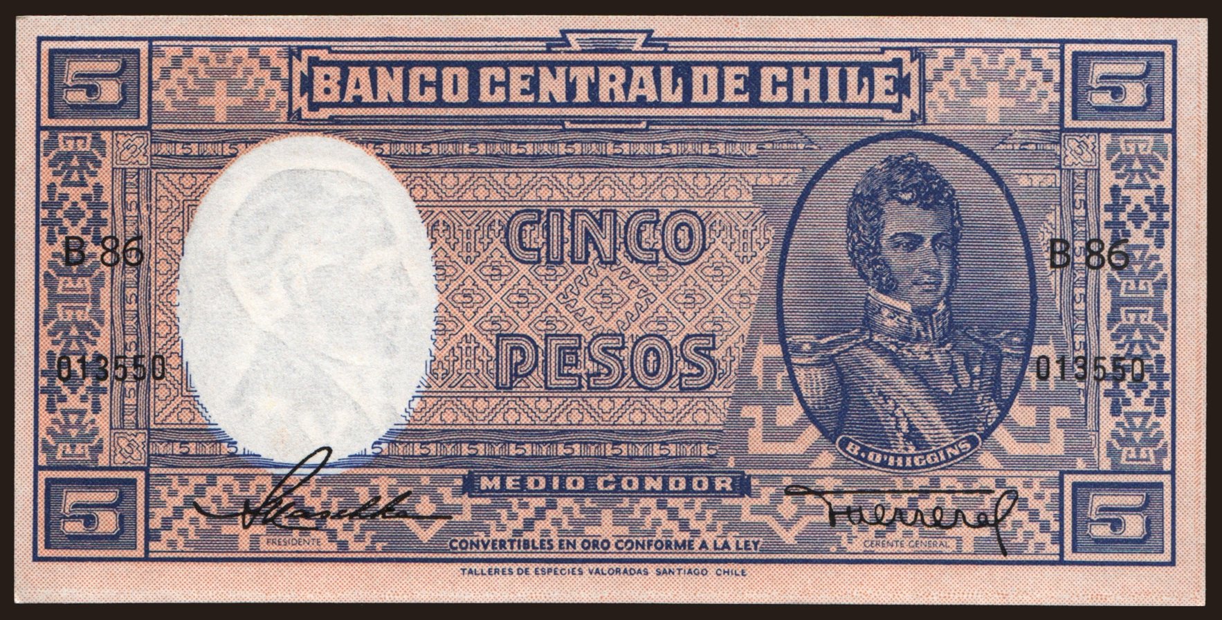 5 pesos, 1947