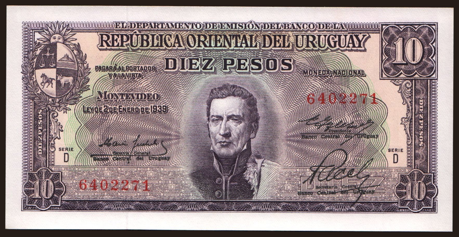 10 pesos, 1939