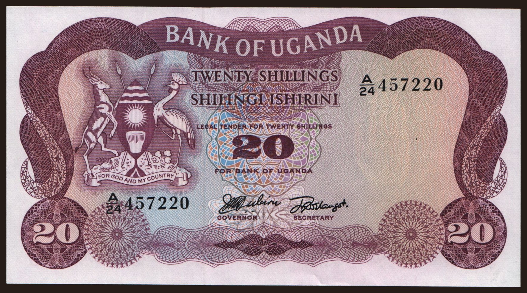 20 shillings, 1966