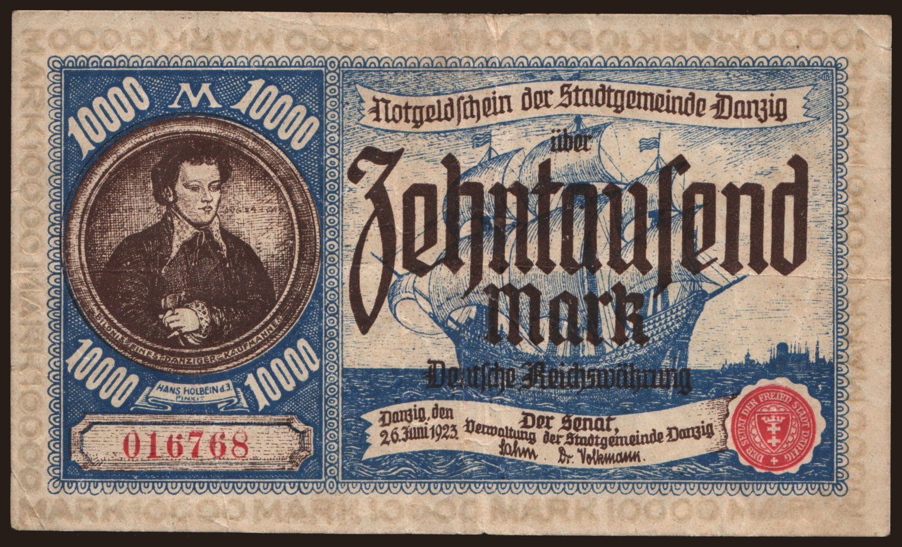 10.000 Mark, 1923