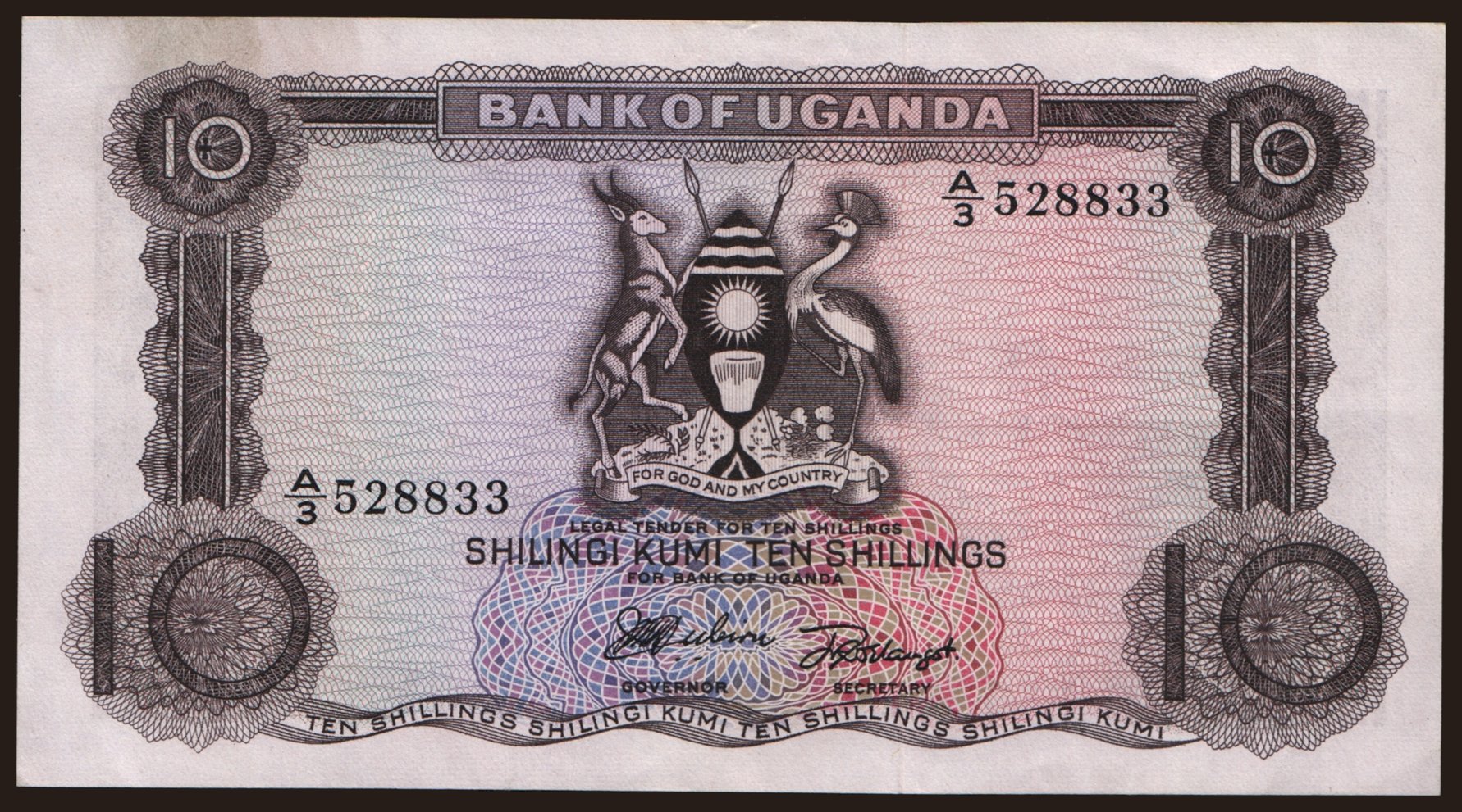 10 shillings, 1966