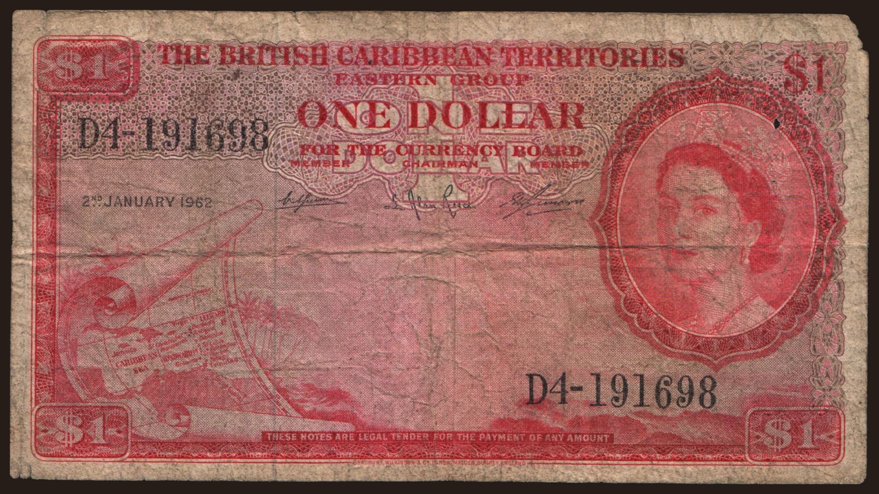 1 dollar, 1962