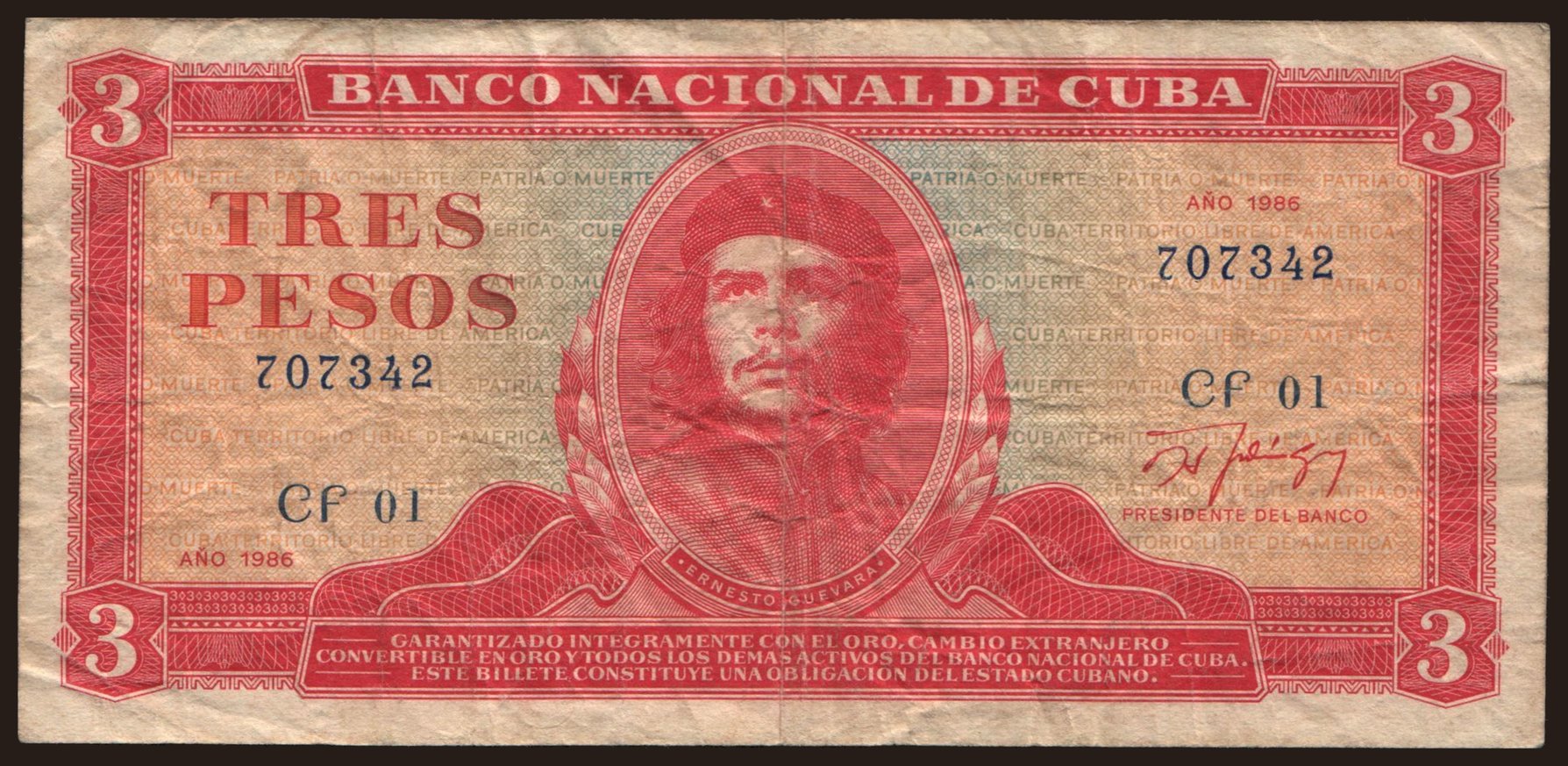 3 pesos, 1986