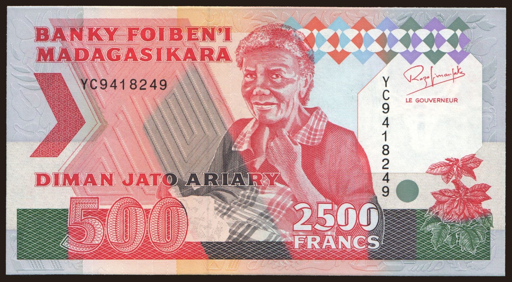 2500 francs, 1993