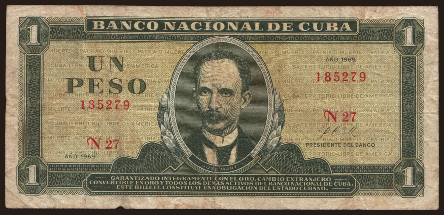 1 peso, 1969