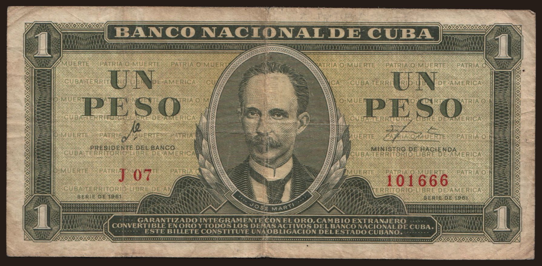 1 peso, 1961