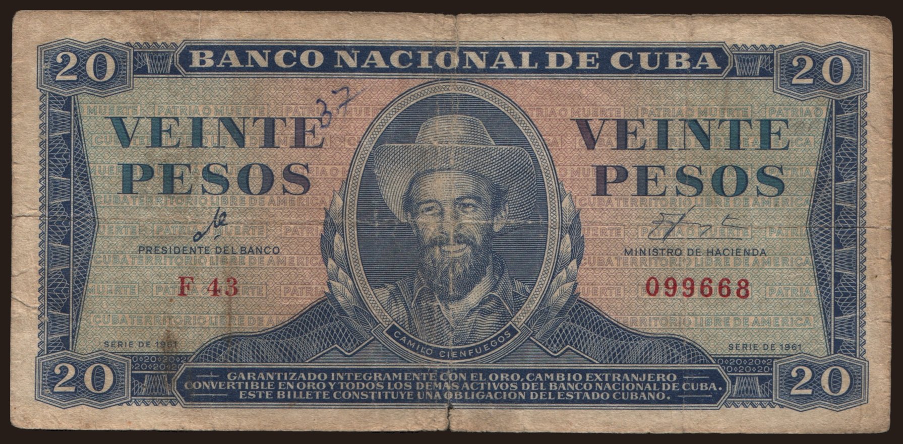 20 pesos, 1961