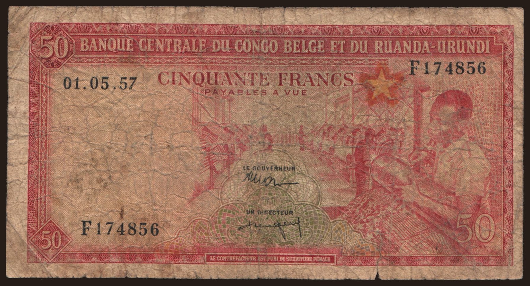 50 francs, 1957