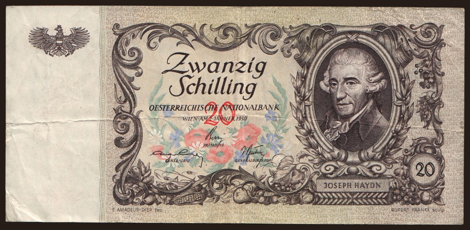 20 Schilling, 1950