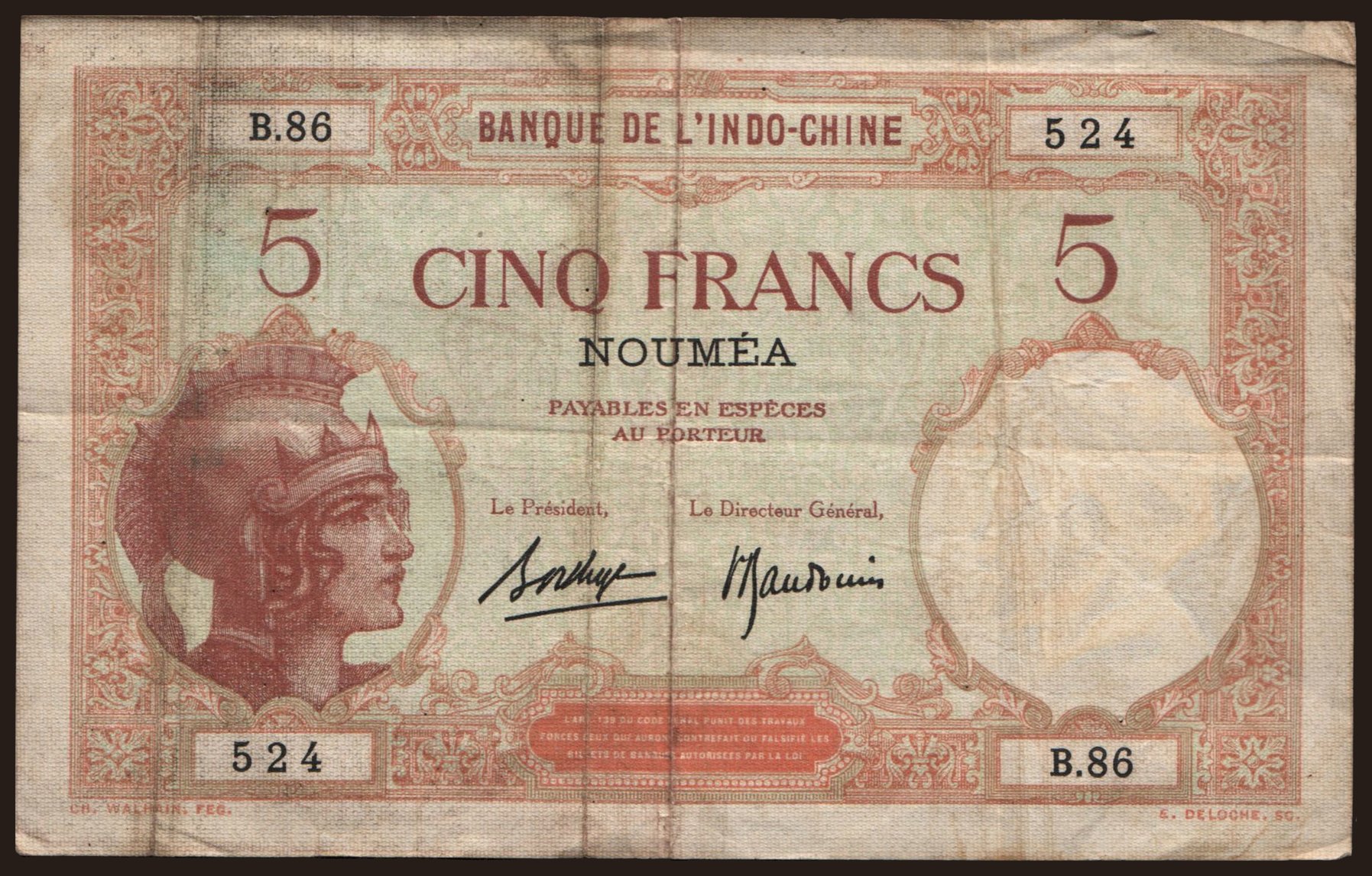 5 francs, 1926