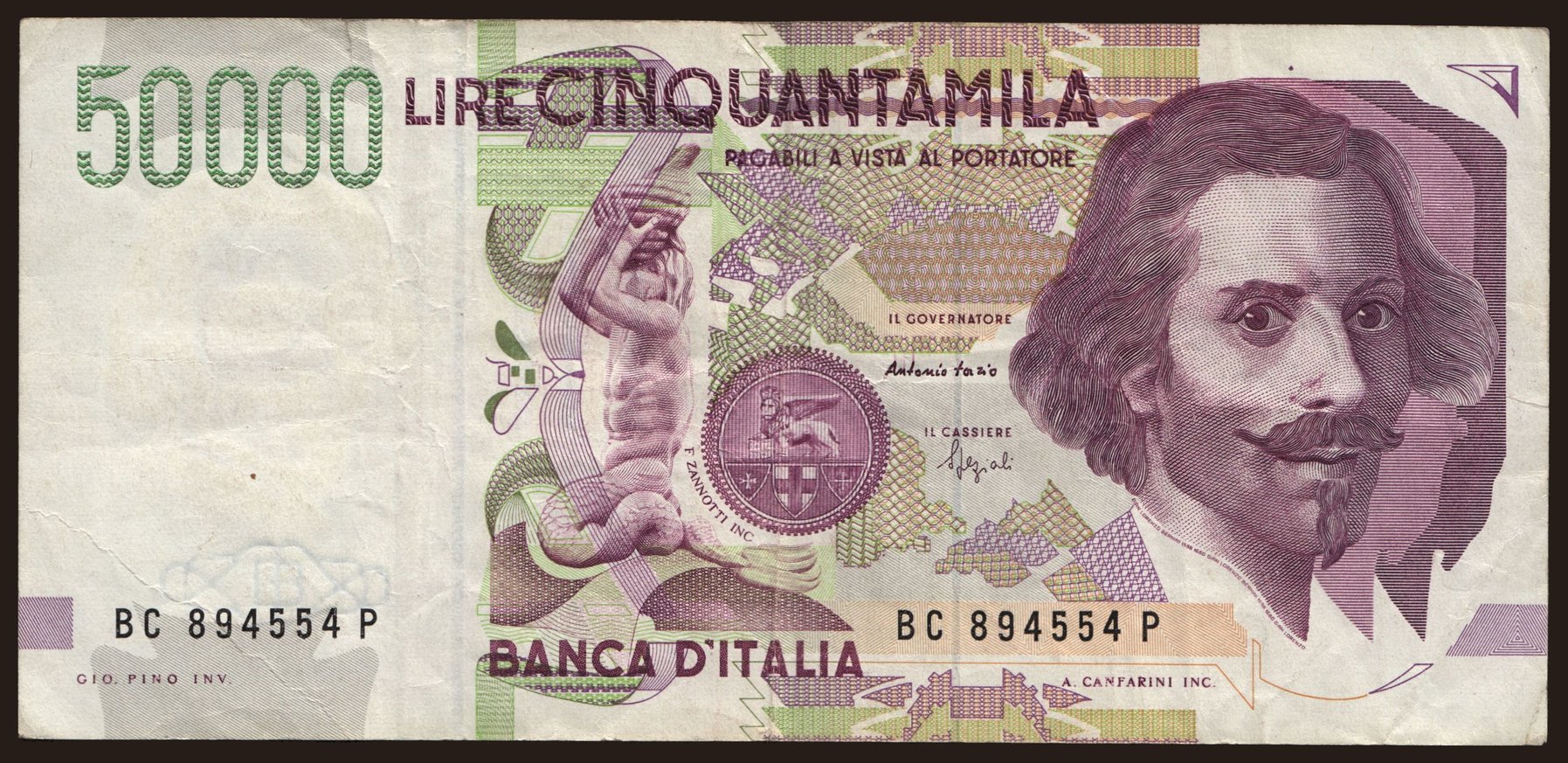 50.000 lire, 1995