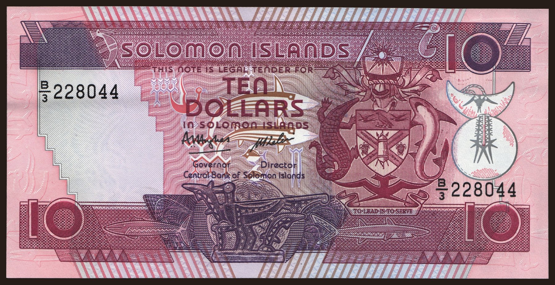 10 dollars, 1986