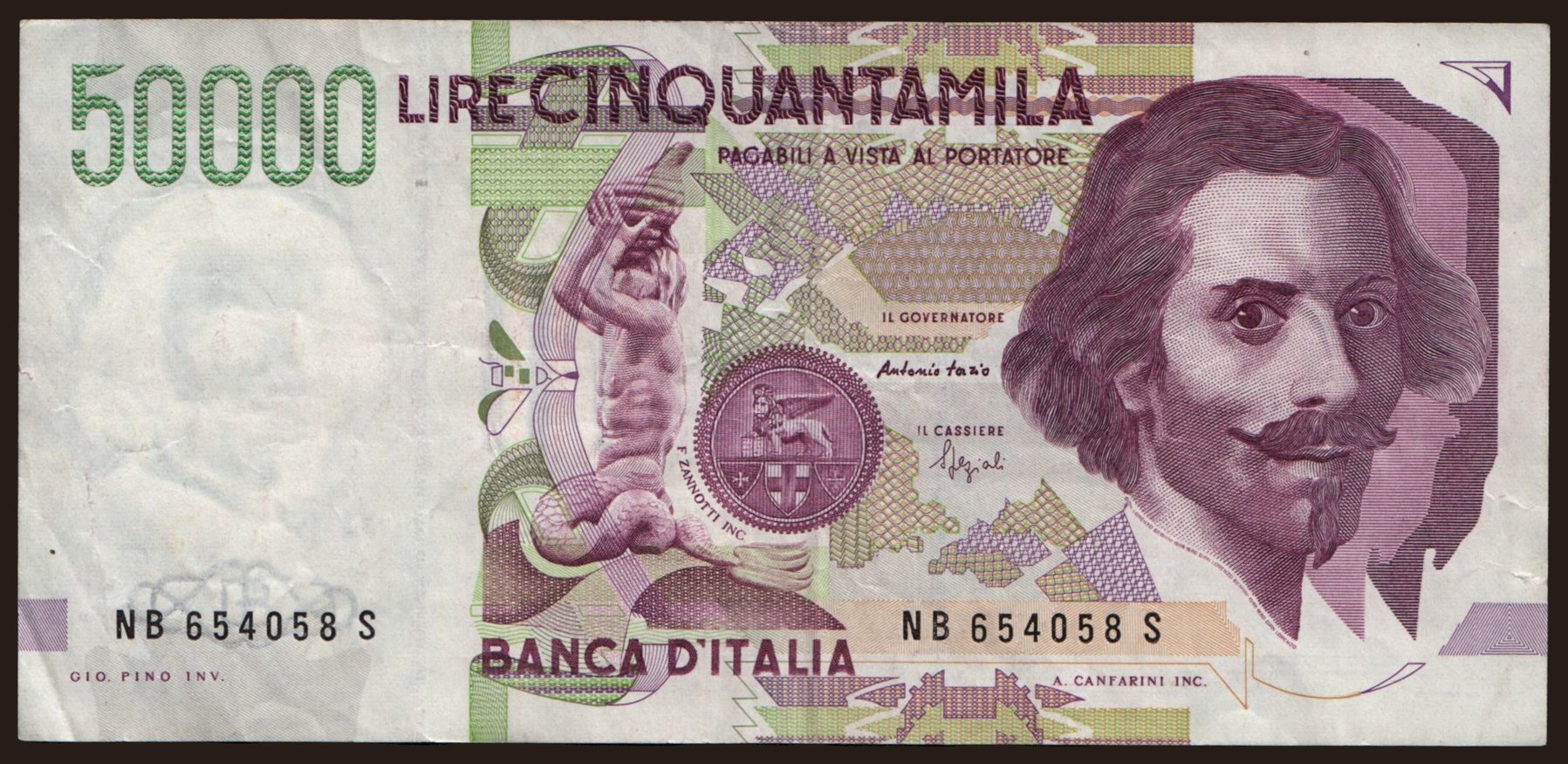 50.000 lire, 1992