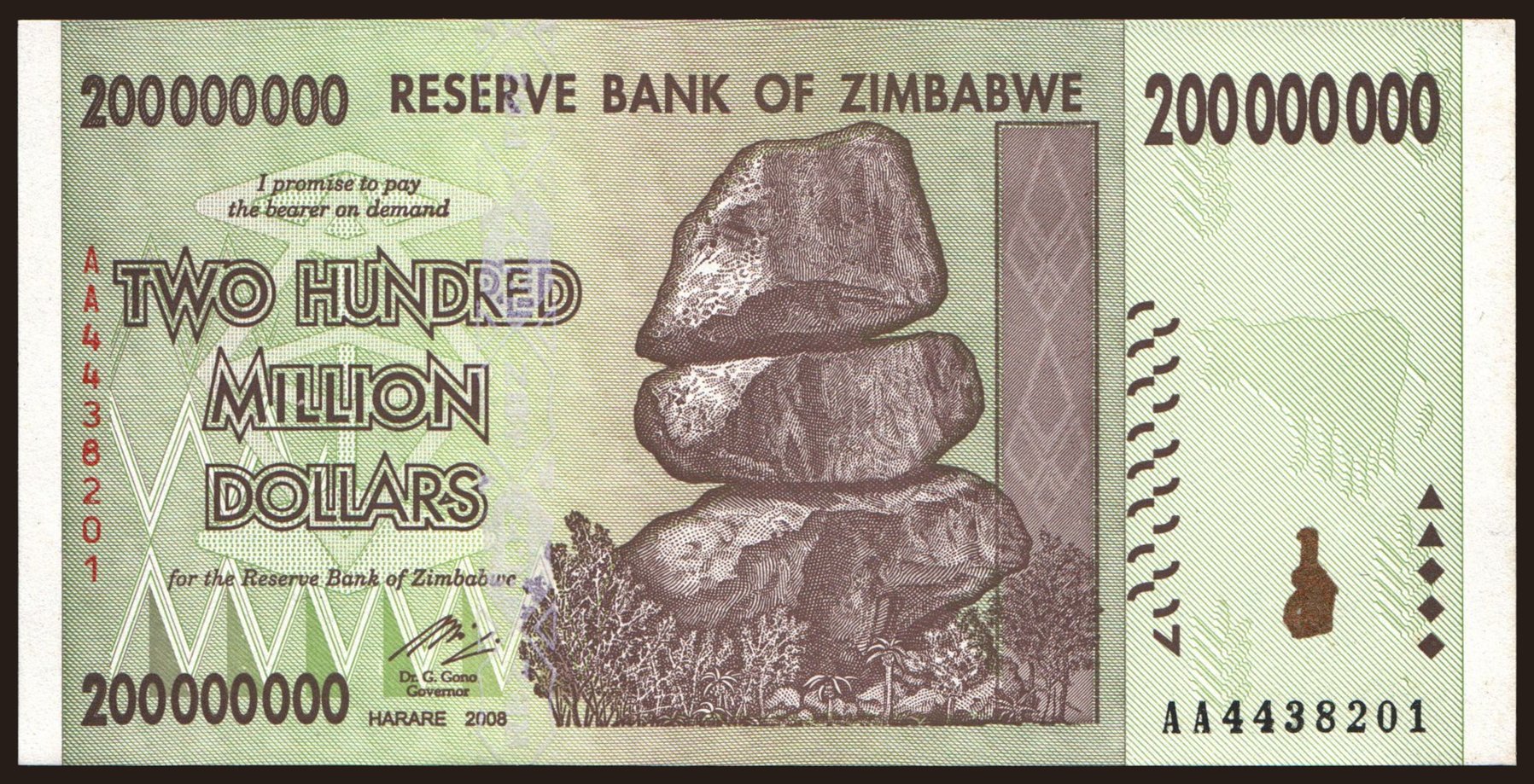 200.000.000 dollars, 2008