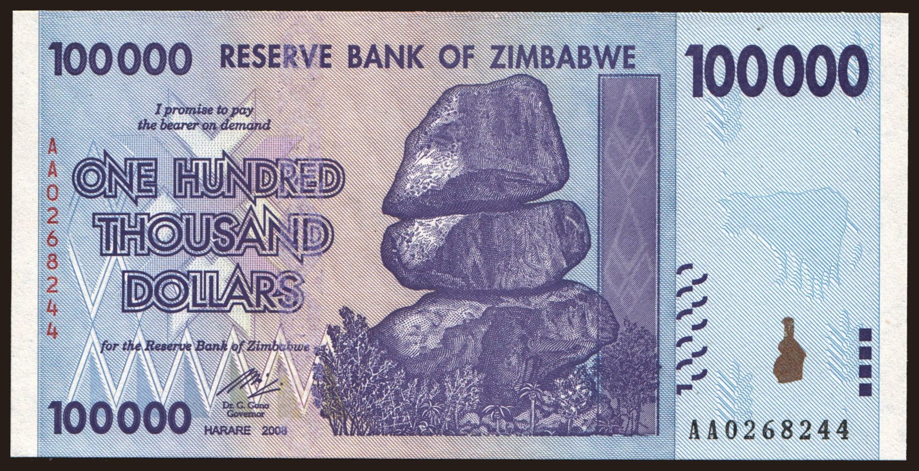 100.000 dollars, 2008