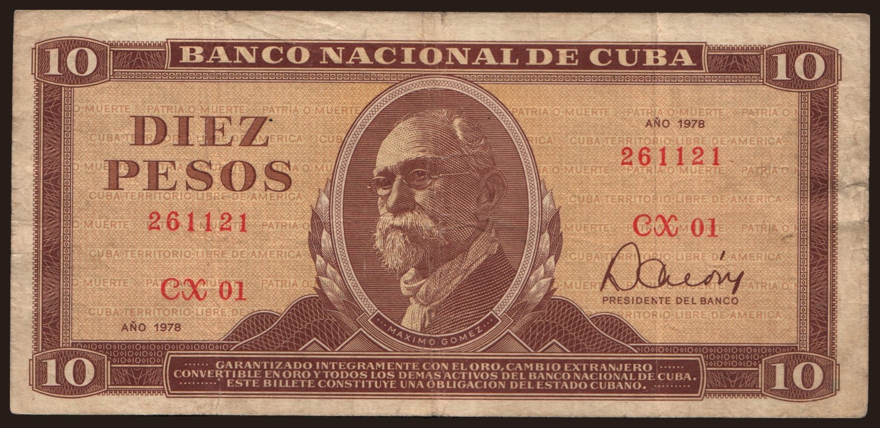 10 pesos, 1978