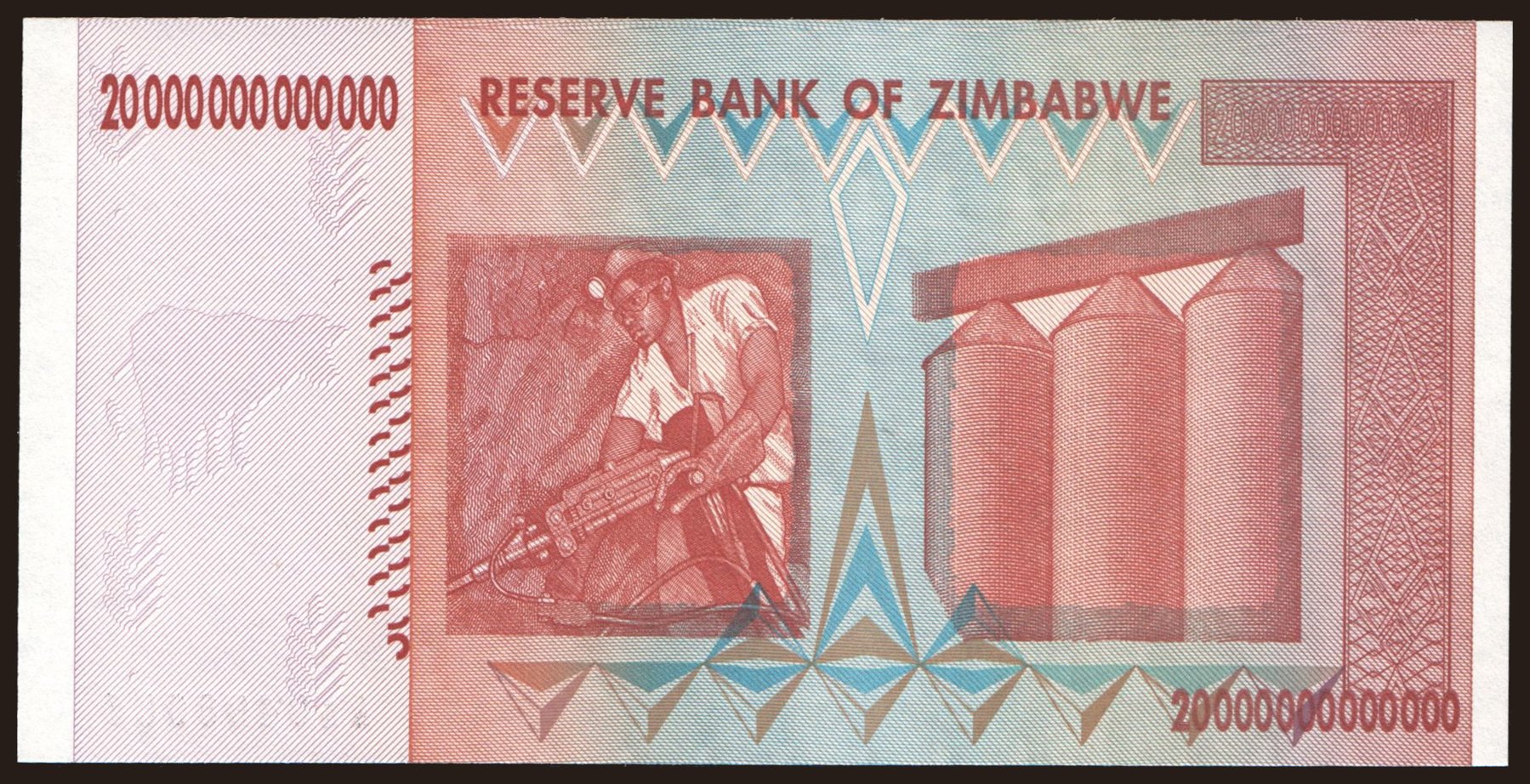 20 триллионов. 1000000000 Долларов Зимбабве в рублях.