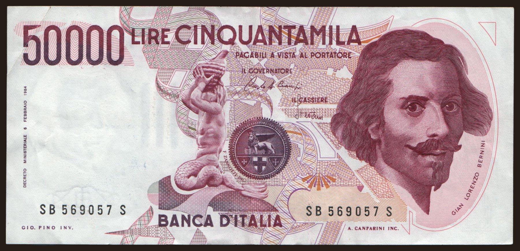 50.000 lire, 1985