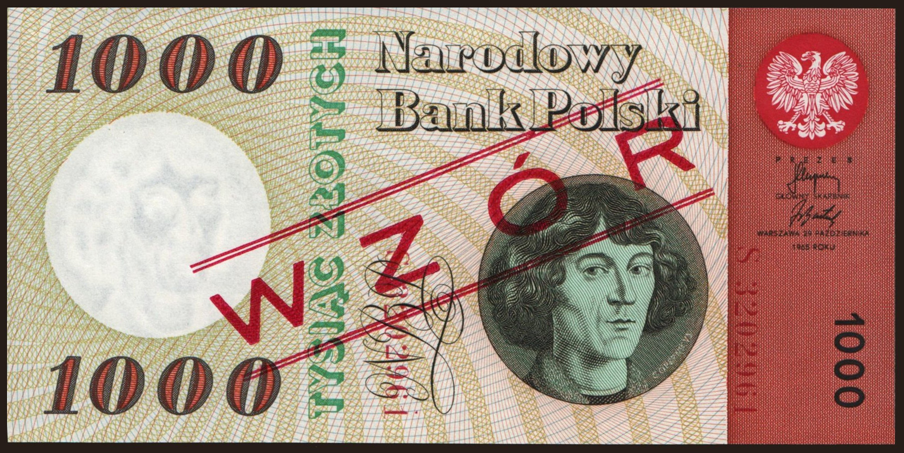 1000 zlotych, 1965, WZOR
