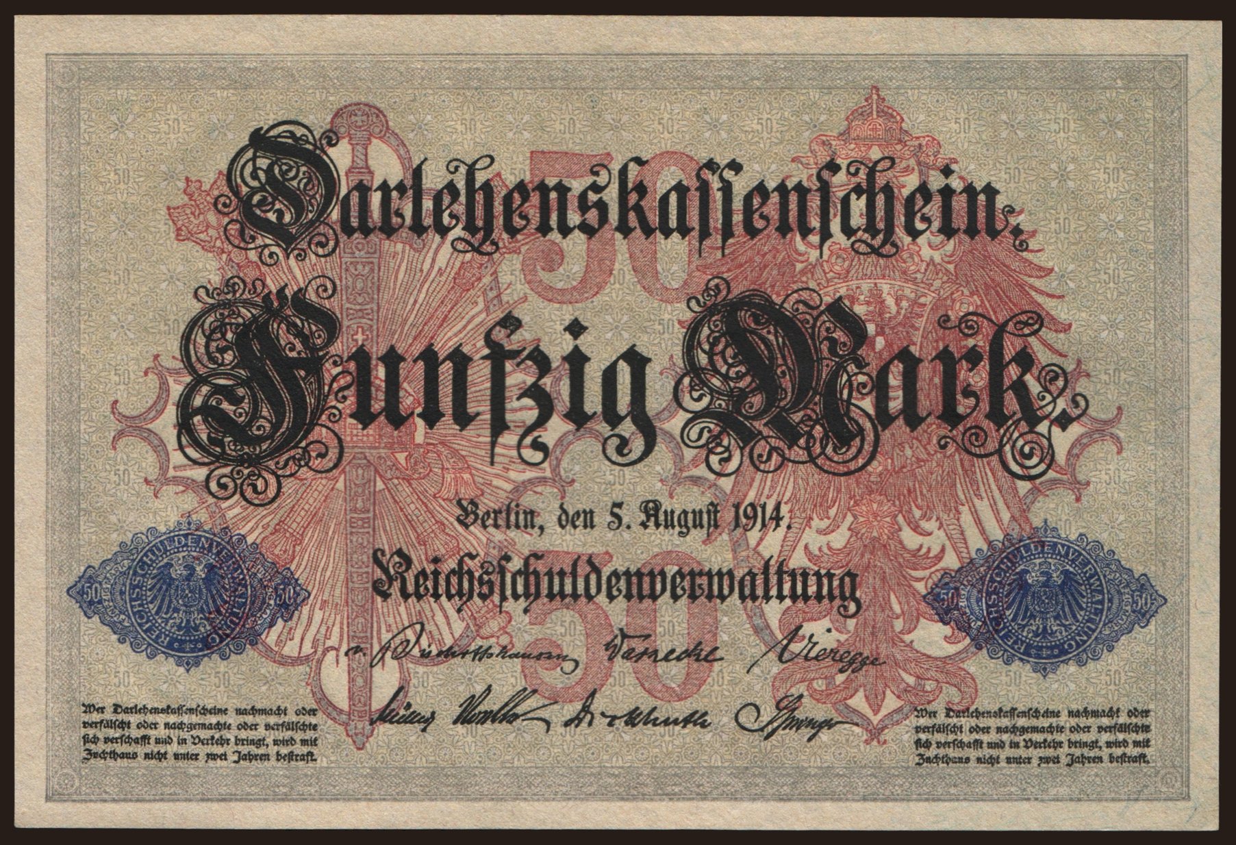 50 Mark, 1914