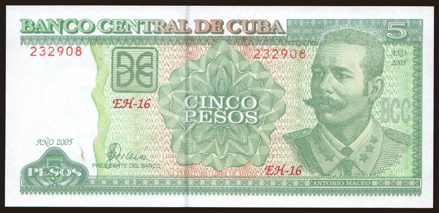 5 pesos, 2005