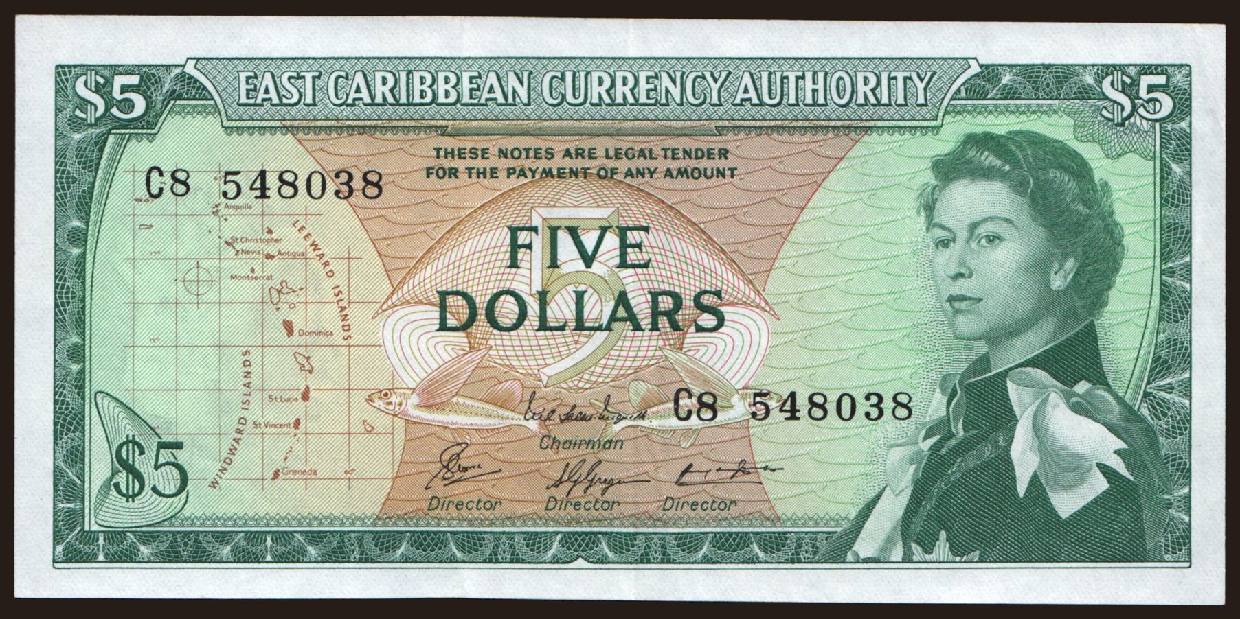 5 dollars, 1965