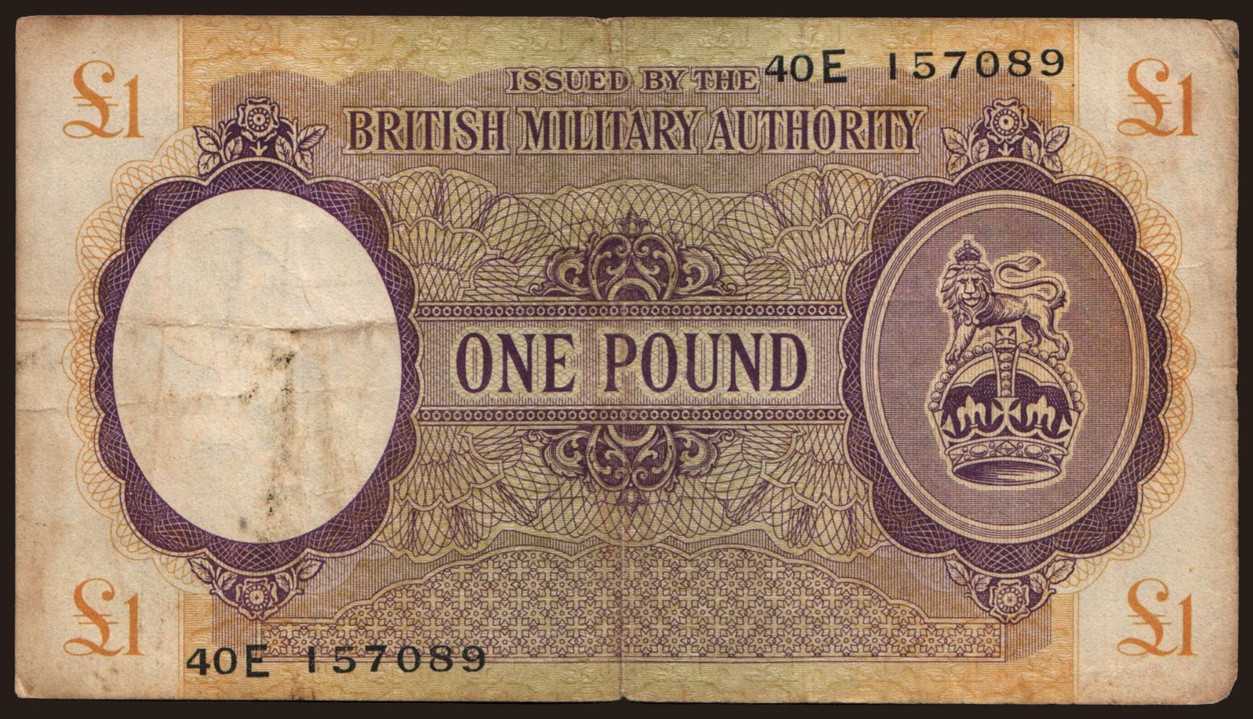 BMA, 1 pound, 1943