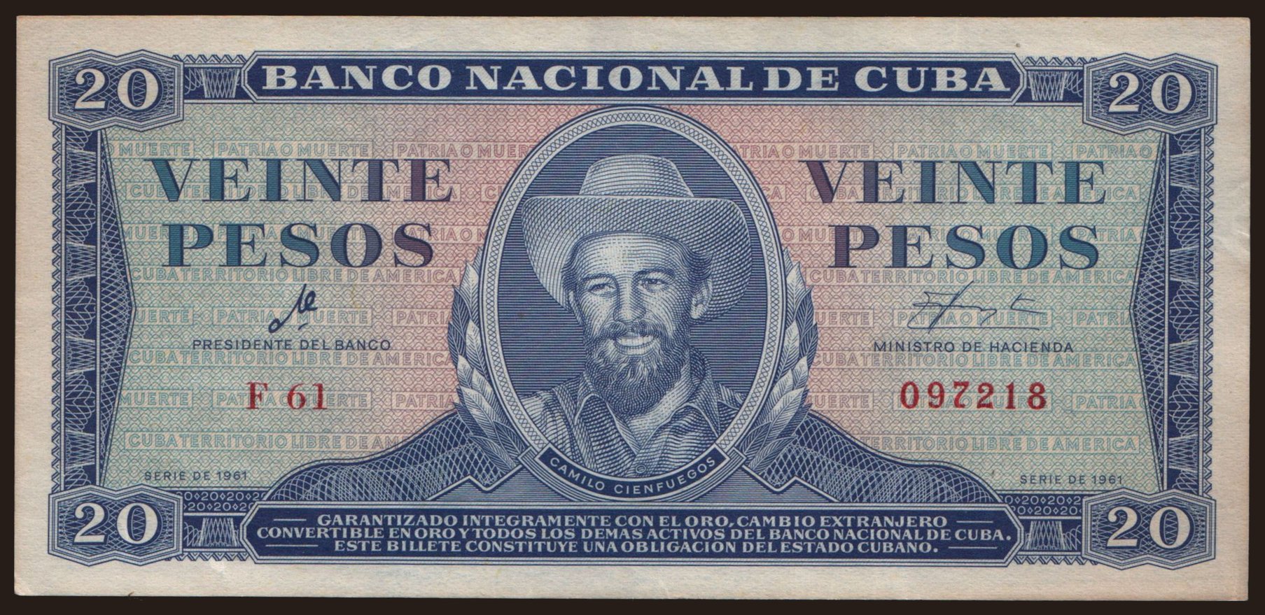 20 pesos, 1961